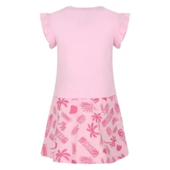 Roze Katoenen Sportpak met Teddy Bear Print
