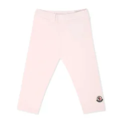Roze Legging met Logo Patch