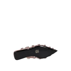 Roze Leren Ballet Flats