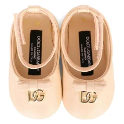 Roze Leren Ballet Flats met Strik