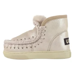 Roze Lurex Kinderen Slip-On Sneakers