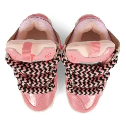 Roze Patentleren Sneakers met Dubbele Veters
