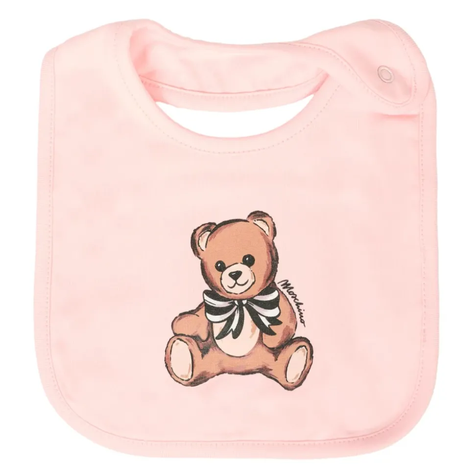 Roze Romper en Slabbetjes Set