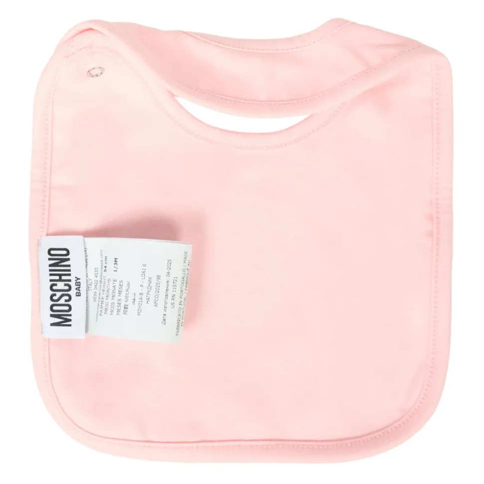 Roze Romper en Slabbetjes Set