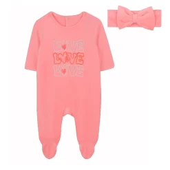 Roze Romperset met Haarband