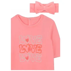 Roze Romperset met Haarband