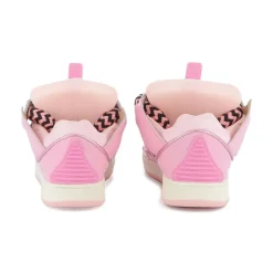 Roze Sneakers met Vetersluiting