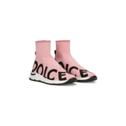 Roze Sneakers voor Kinderen met Merk Tape Pull-Tab