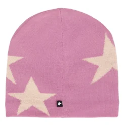 Roze Sterren Wollen Muts