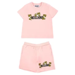 Roze Teddybeer Korte Sport Set