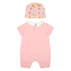 Roze Teddybeer Romper Sets