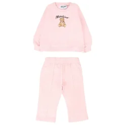 Roze Teddybeerprint Kinderjurk
