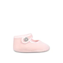 Roze Velvet Kristalband Balletflats