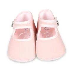 Roze Velvet Kristalband Balletflats