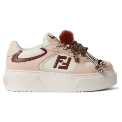 Roze Veterschoenen met FF Appliqué