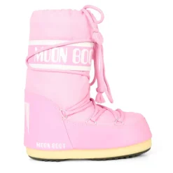 Roze waterafstotende sneeuwlaarzen met logo