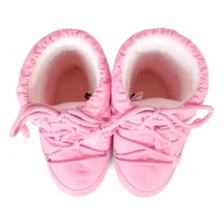 Roze waterafstotende sneeuwlaarzen met logo