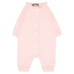 Roze Wol Babypak Rompers met Ruches