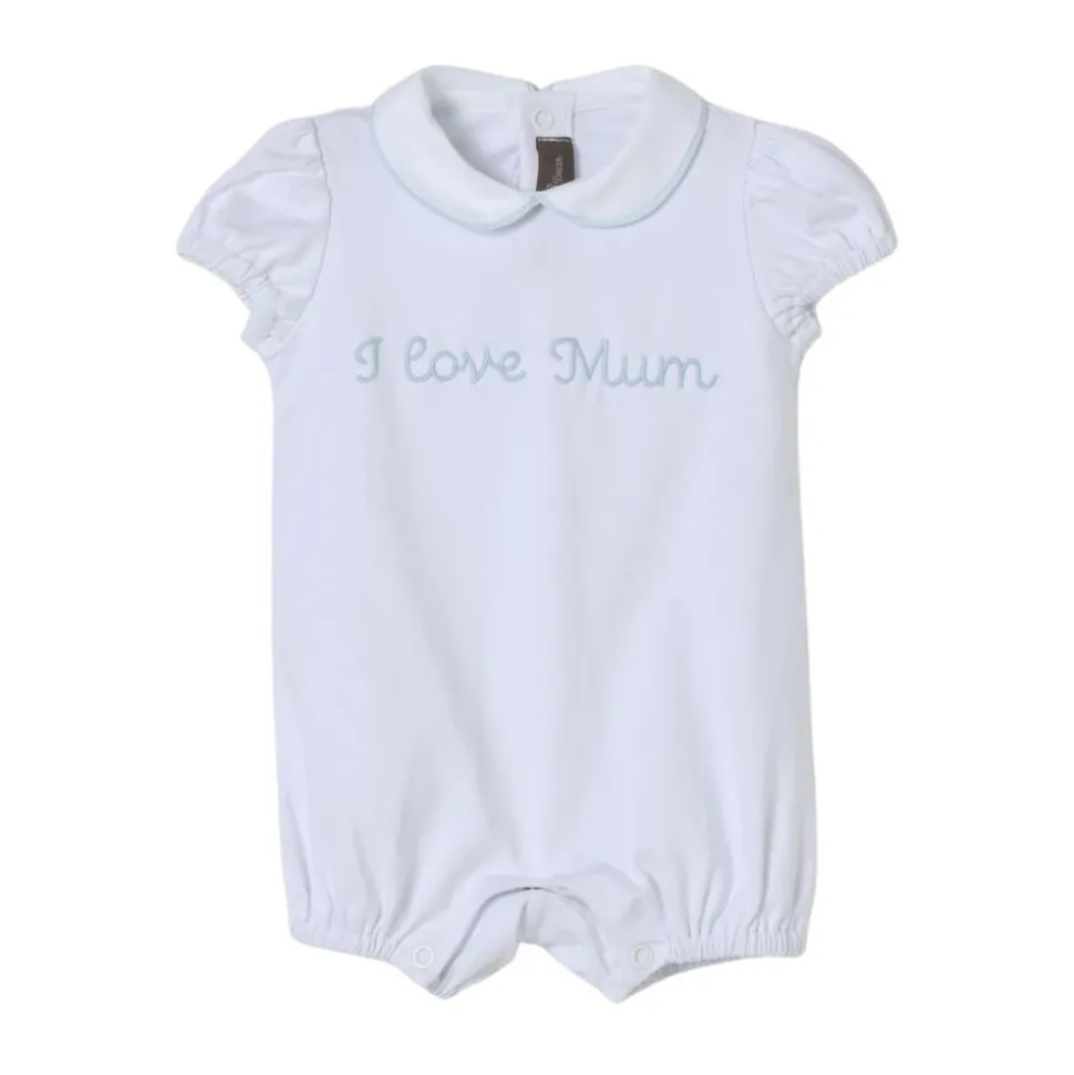 Schattige Baby Romper met 'I Love Mum' Borduursel