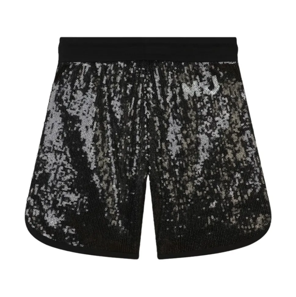 Sequin Embroidered Bermuda Shorts