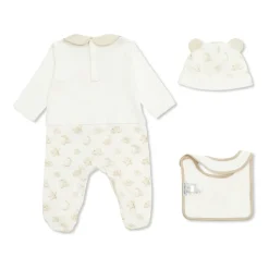 Set: muts, slabber en romper