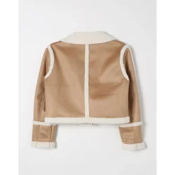 Sherpa Trim Suède Jas