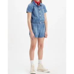 Short Denim Overall