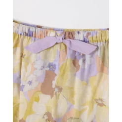 Shorts met bloemenkant