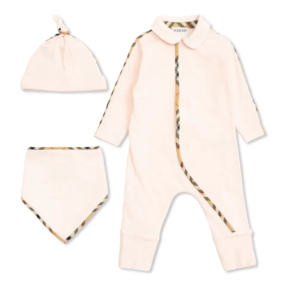 Sleepsuit, Bib and Hat Set