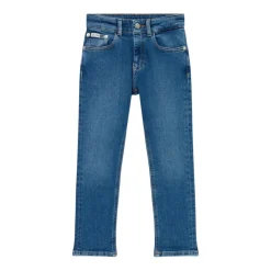 Slim Fit Blauwe Stenen Jeans