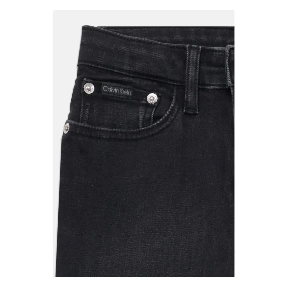 Slim Fit Kinderen Jeans Zwart Elastisch