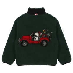 Snoopy Ski Car 51 Curly Fleece Jas Met Zak