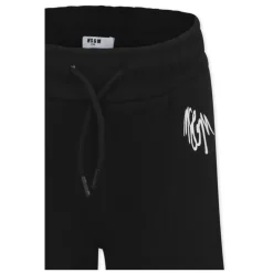 Sportieve Zwarte Katoenen Fleece Broek