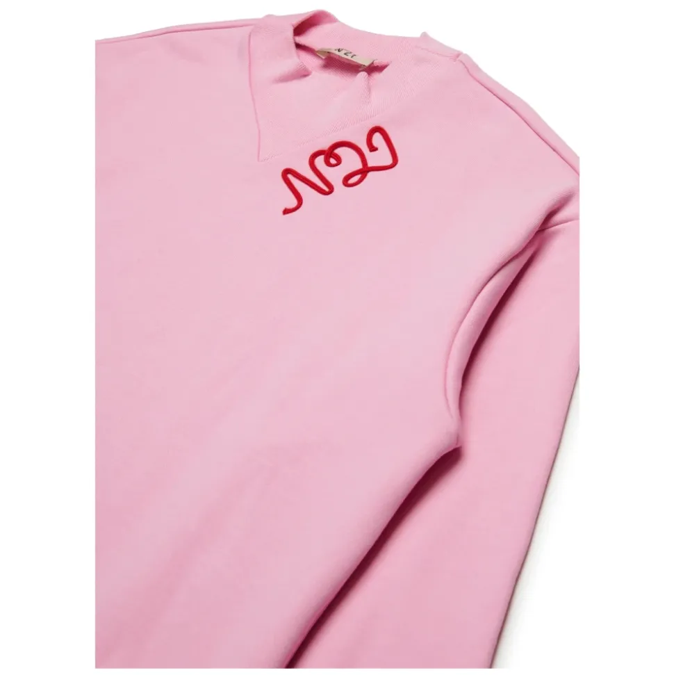 Stijlvolle Crewneck Sweatshirt met Cursief Logo