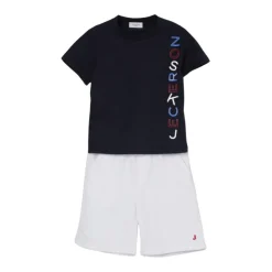 Stijlvolle kinderkledingset in blauw