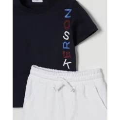 Stijlvolle kinderkledingset in blauw