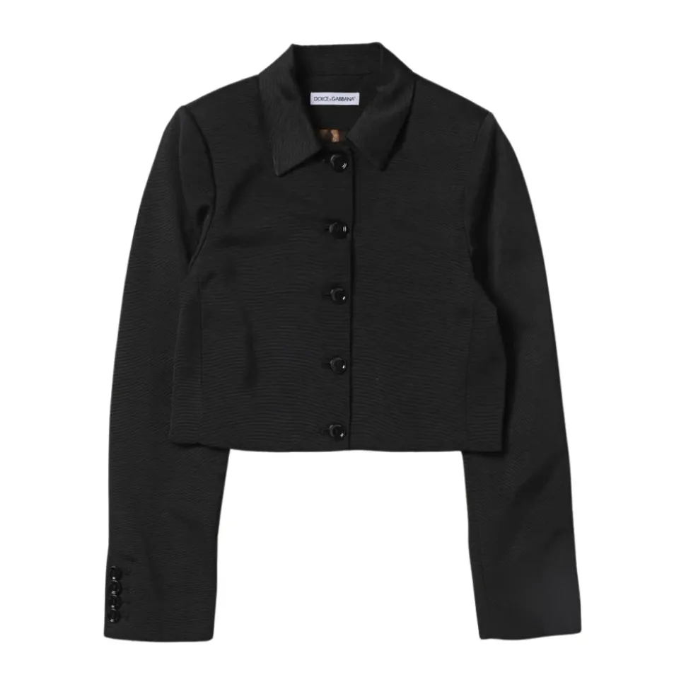 Stijlvolle Korte Jas met Knoopsluiting