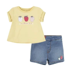 Strawberry Print T-shirt en Shorts Set