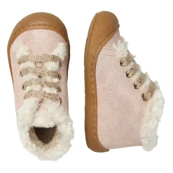 Suede and wool first-steps shoes LALLIT