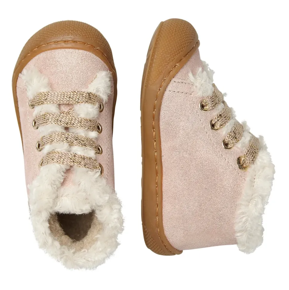 Suede and wool first-steps shoes LALLIT