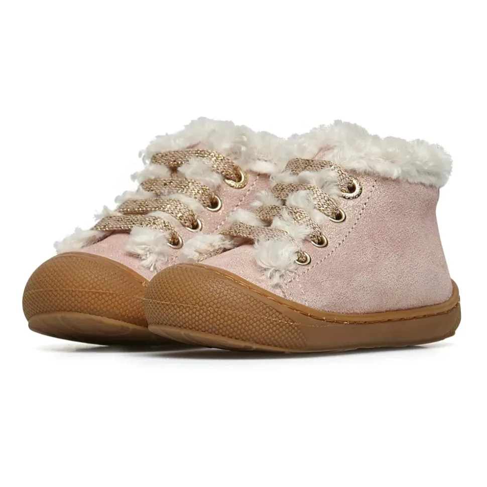 Suede and wool first-steps shoes LALLIT