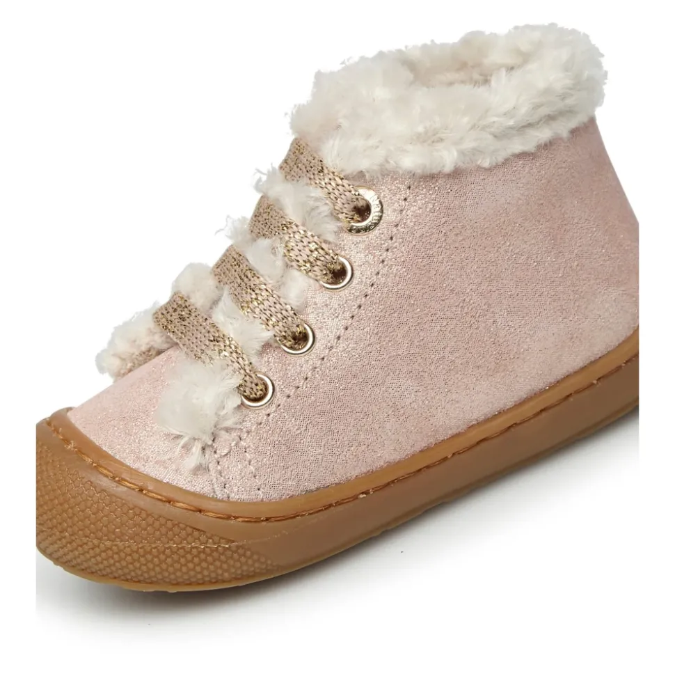 Suede and wool first-steps shoes LALLIT