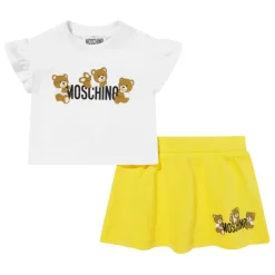 Teddybeer Rok Set in Geel