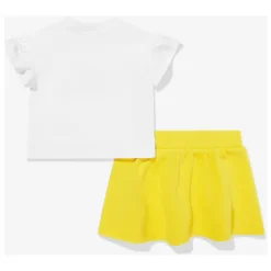 Teddybeer Rok Set in Geel