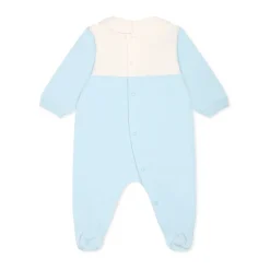 Teddybeer Rompers Lichtblauw Katoen