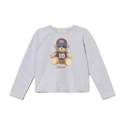 Teddybeerprint Grijze Sweaters