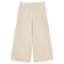 Textured Corduroy Broek met Rechte Pijpen