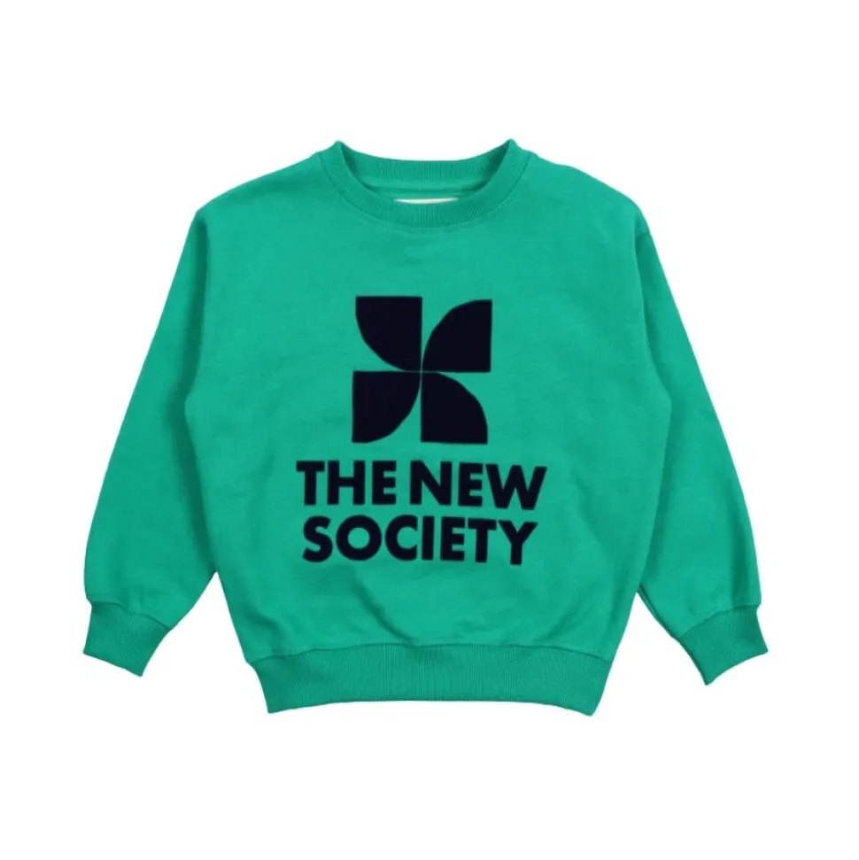 TNS Logo Sweatshirt Stralend Smaragd