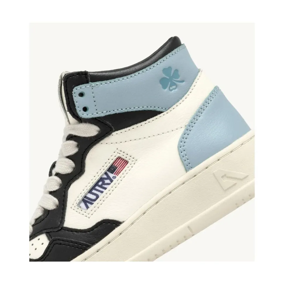 Tricolor Leren Sneakers