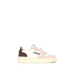 Tricolor Leren Sneakers